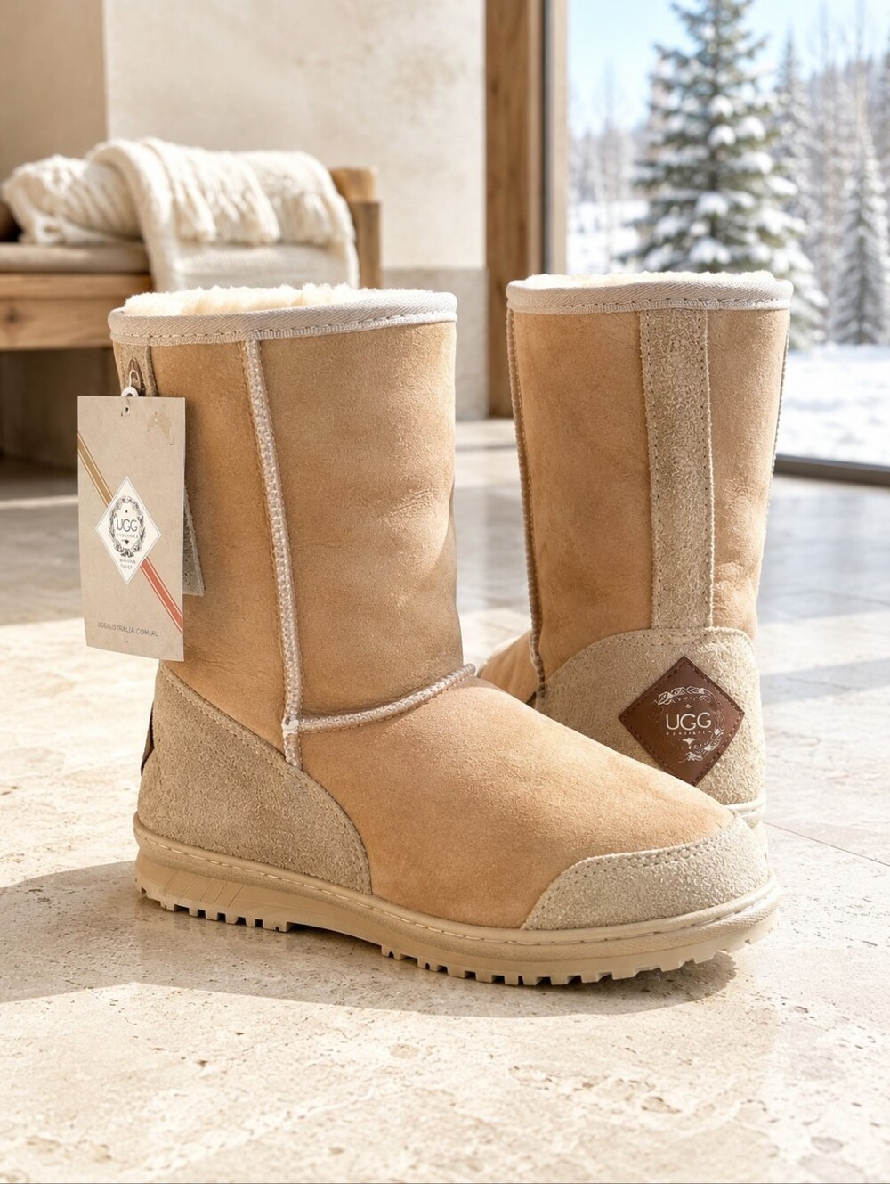 UGG Australia Bondi 3/4 Sheepskin Boots Men's 11 Women's 13 Australian Made
